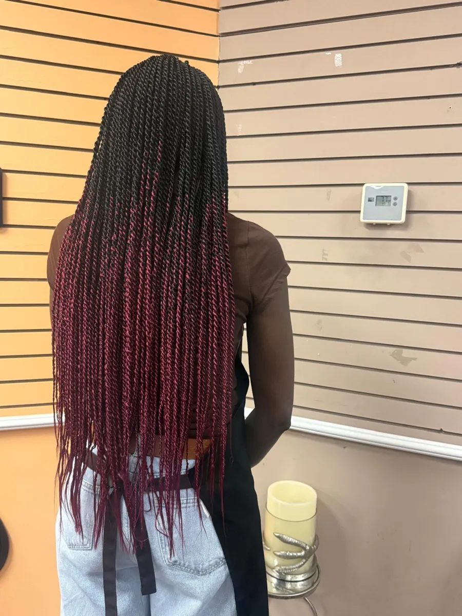 Burgundy Ombre Twists