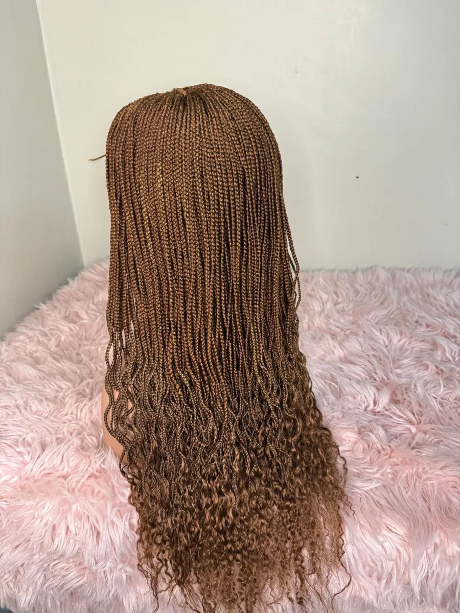 Copper Micro Braids, Curly Ends